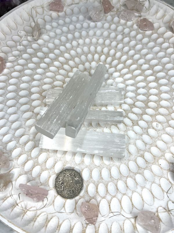 Selenite Stick 10 cm from Morocco