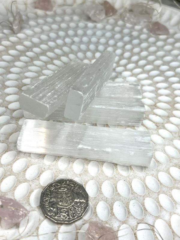 Selenite Stick 10 cm from Morocco