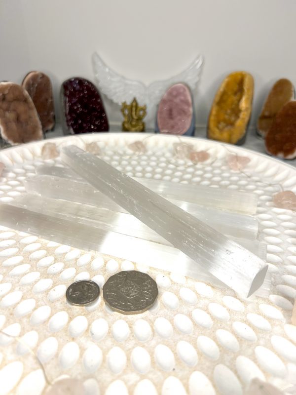 Selenite Stick 20 cm from Morocco 