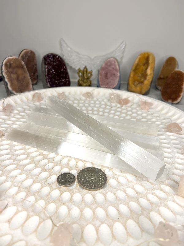 Selenite Stick 20 cm from Morocco 