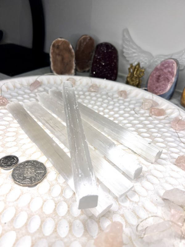 Selenite Stick 20 cm from Morocco 