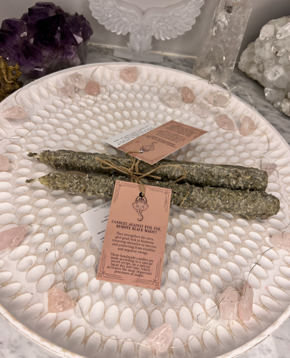 Candles against EVIL EYE, remove black magic
